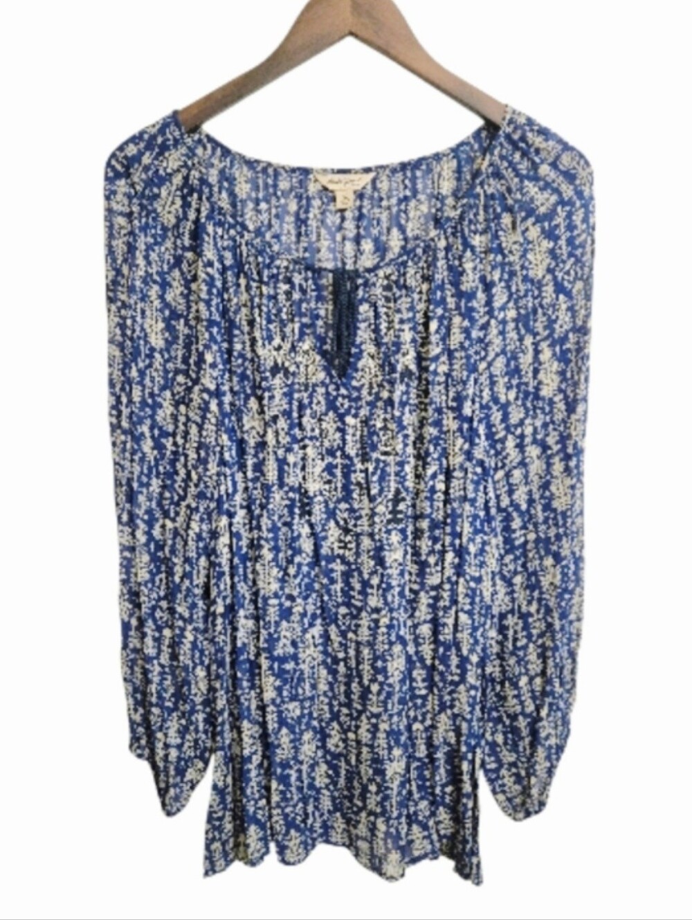 Lucky Brand Peasant Blouse Top Shirt Women's Size 3X